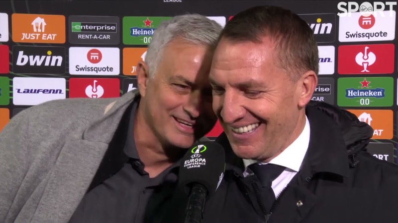 Huấn luyện viên Brendan Rodgers có mối quan hệ khá thú vị với Mourinho Huấn luyện viên Brendan Rodgers có mối quan hệ khá thú vị với Mourinho